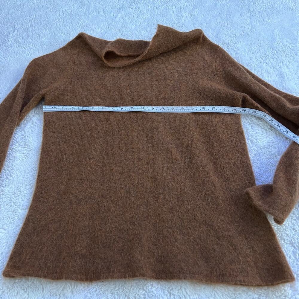 Eileen Fisher Brown TurtleNeck M Designer Quite Luxury Classic Preppy Old Money - Picture 4 of 7